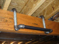 Homemade pull 2025 up bar basement